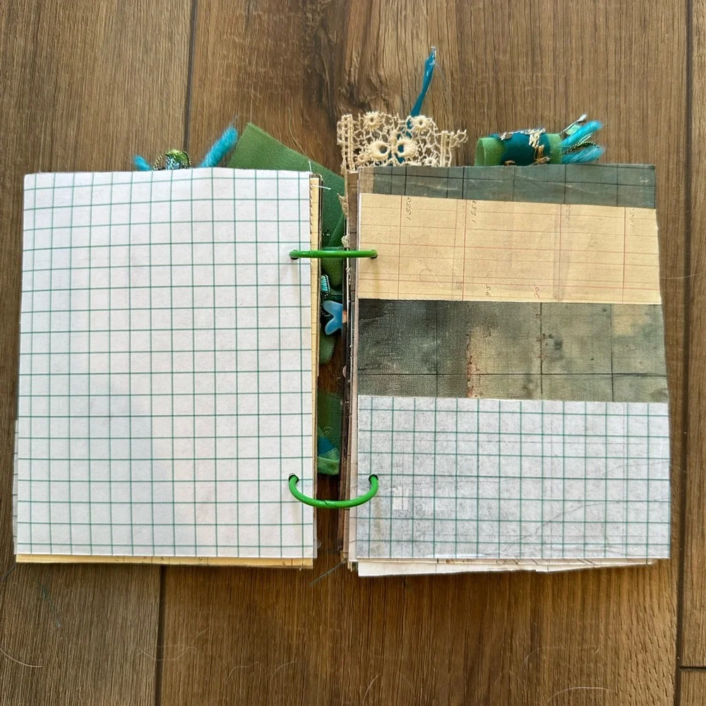 Fish-Themed Junk Journal with Teal Accents